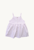 Baby girl dresses French style sustainable clothing coton Keko-tex mauve purple Lila lavender photoshoot