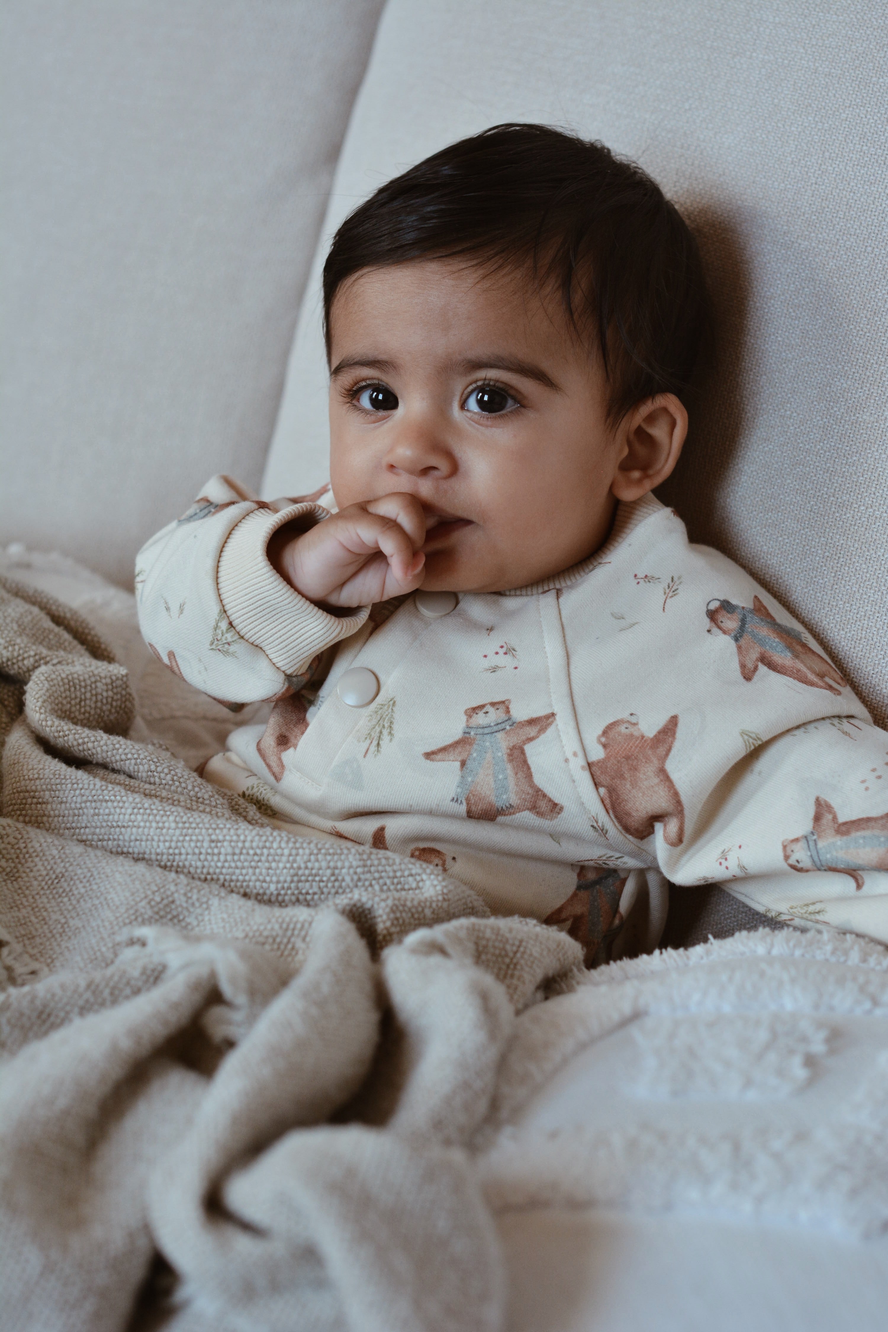 French designer baby clothes Christmas pajamas toddler present newborn baby gift holidays